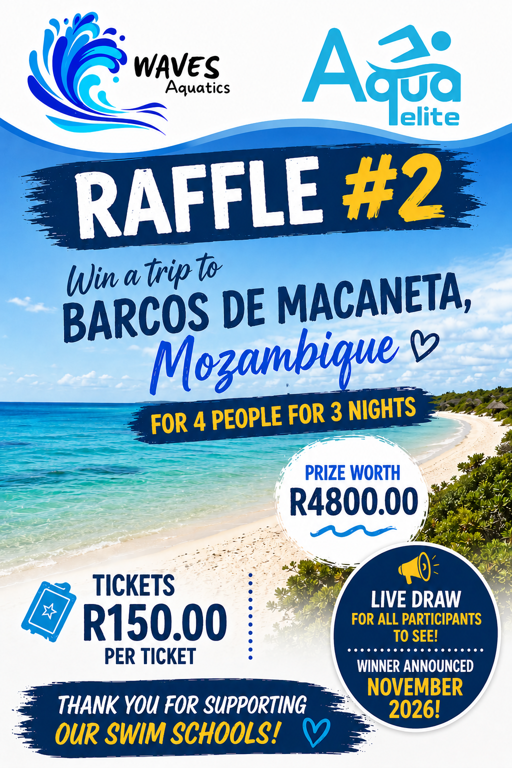 Waves Aquatics Mega Raffle
